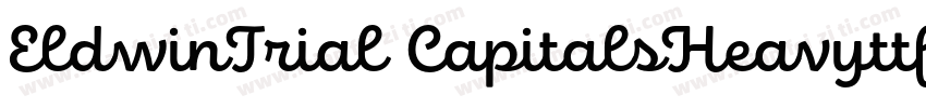 EldwinTrial CapitalsHeavyttf字体转换